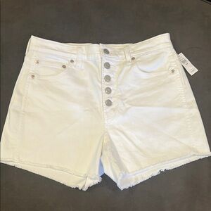Gap Women's White Denim Shorts